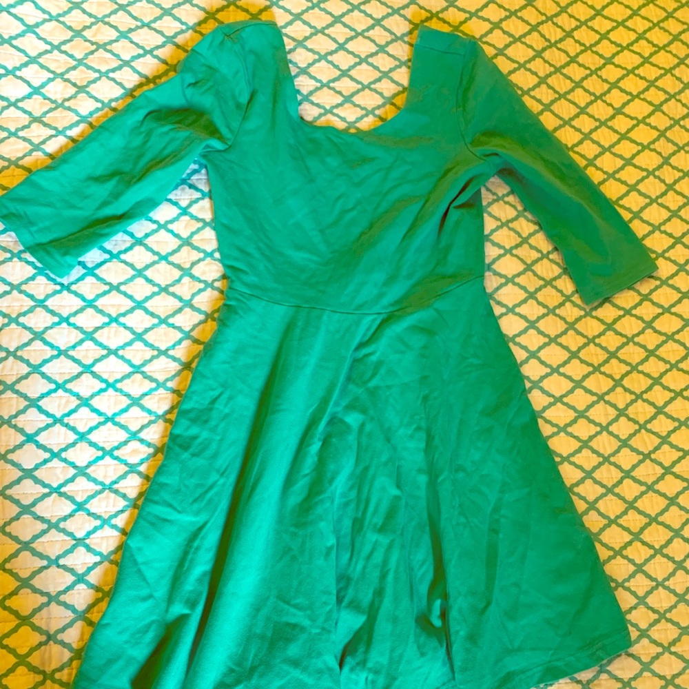 Aqua Quarter Sleeve Dress